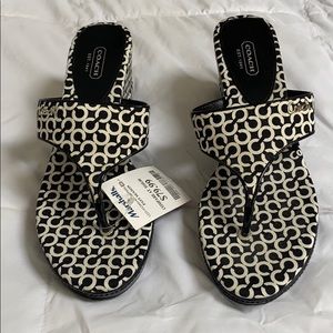 Authentic COACH wedge sandals